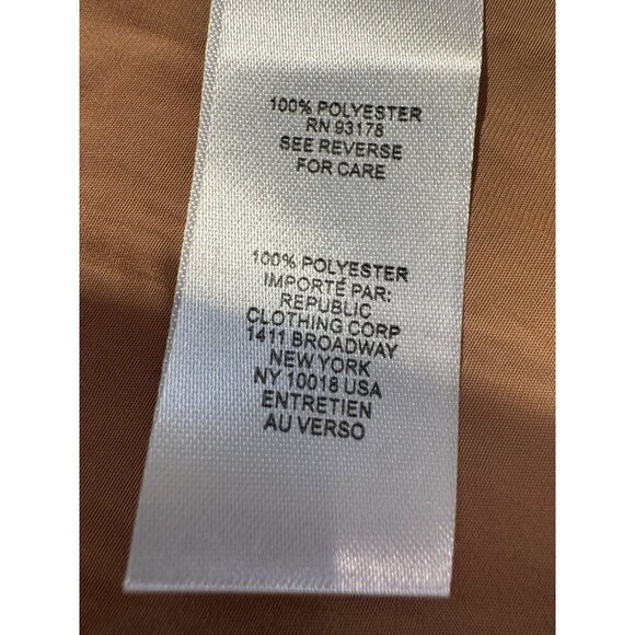 New Tahari Womens Size S/P Pleated Maxi Skirt Tan Elastic Waist *Snag* - Picture 11 of 11